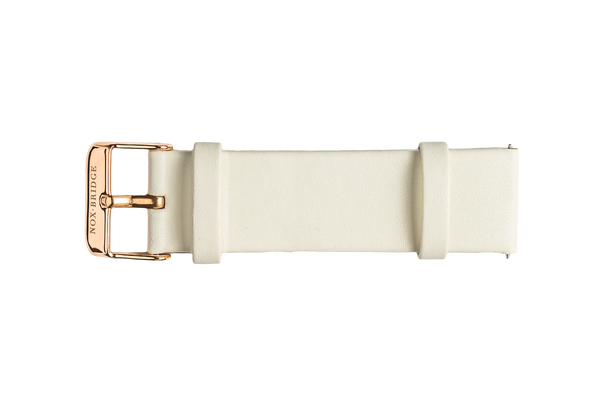 NOX-BRIDGE Eco-Friendly Recyclable Meissa White Leather Strap