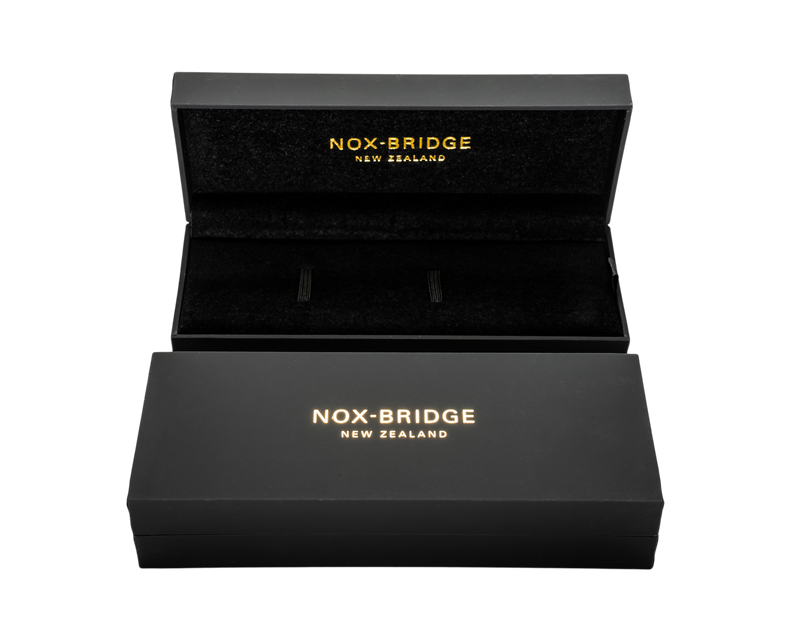 NOX-BRIDGE Classic Izar Vegan Brown Leather Strap White Dial 41MM Rose Gold Watch